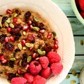 quinoa z malinami na ciepło