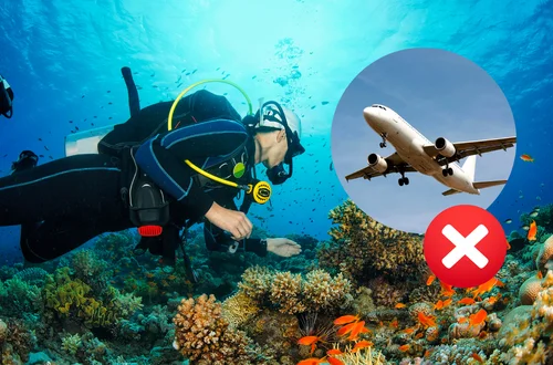 Dlaczego po nurkowaniu nie powinieneś od razu latać samolotem? Zasady, które ratują zdrowie i życie