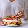 Gofry z truskawkami (bezglutenowe)