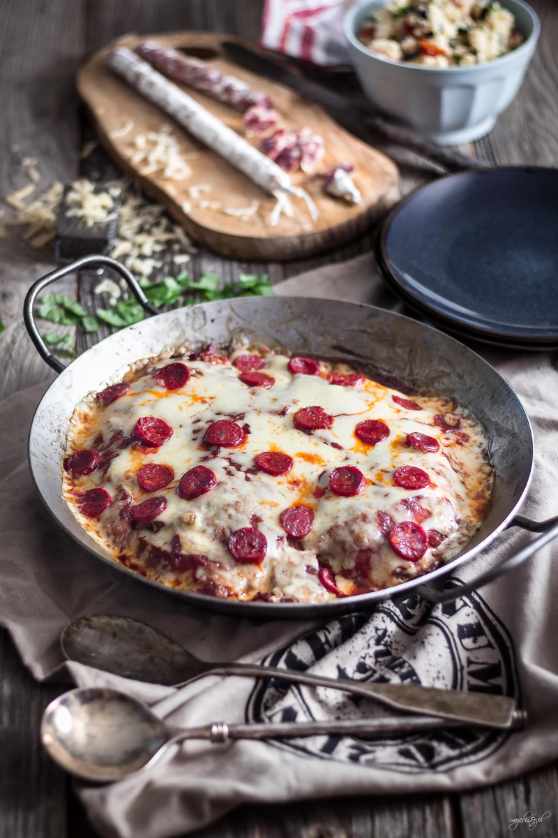 Kurczak jak pizza pepperoni