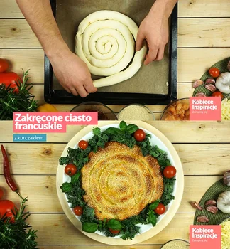 Zakręcone ciasto francuskie z kurczakiem