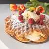 Wafle z bananami