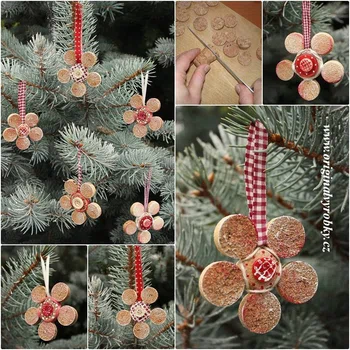 Dekorację na choinkę - korek