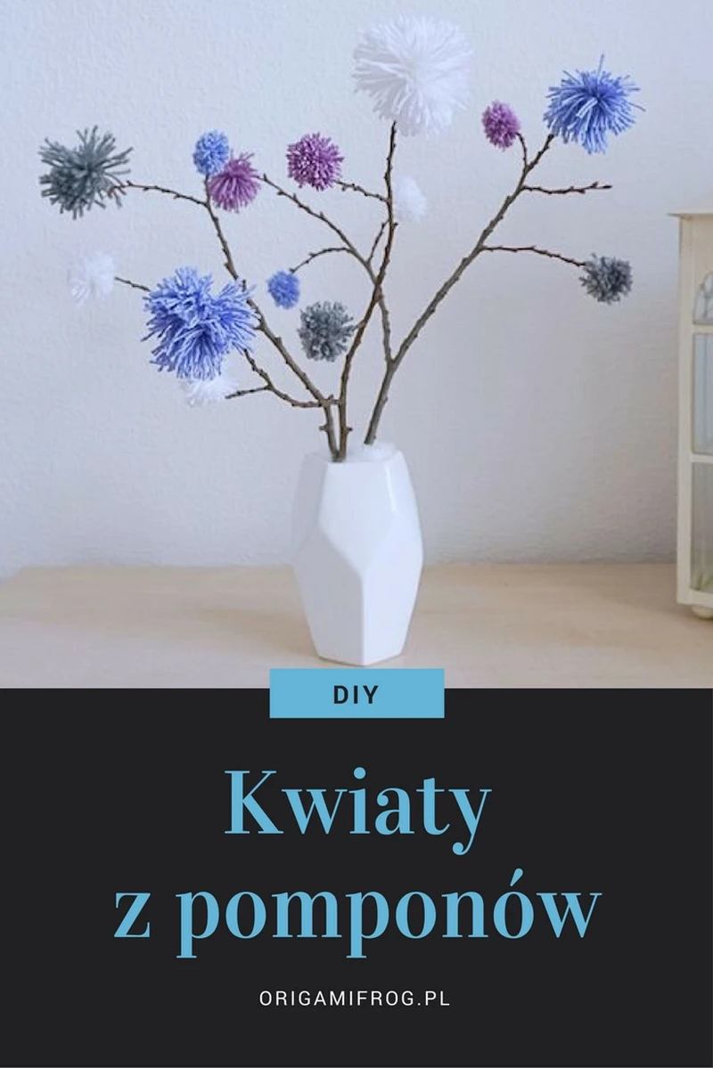 DIY Kwiaty z pomponów