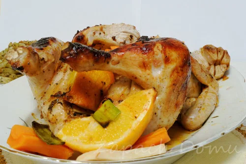 Cytrusowy kurczak z warzywami
