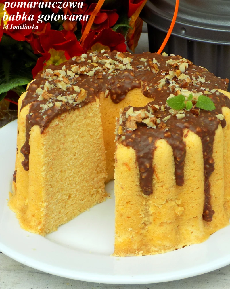 pomarańczowa babka gotowana