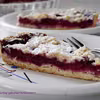 Tarta z wiśniami, kokosem i kruszonką