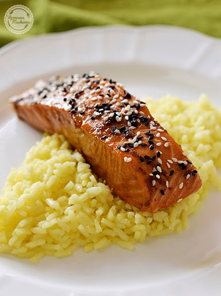 Łosoś Teriyaki