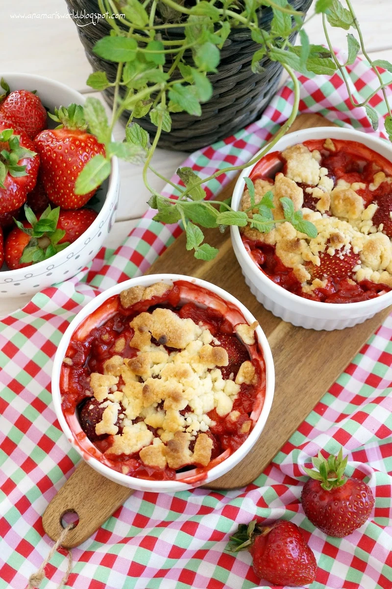 Crumble z truskawkami