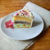 Tort makowo-brzoskwiniowy