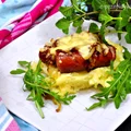KIEŁBASA ZAPIEKANA NA PUREE ZIEMNIACZANYM