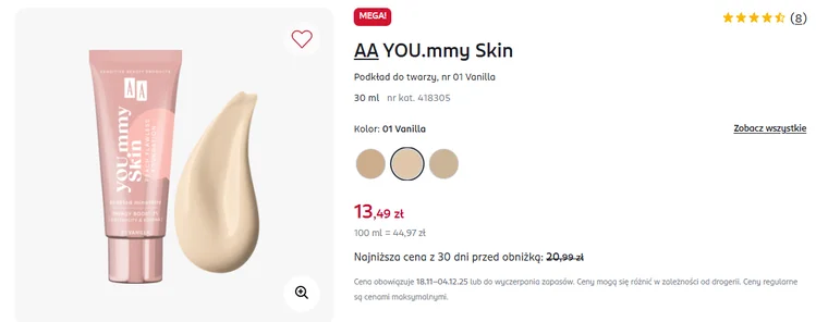 Zdjęcie Ten podkład z Rossmanna za 13 zł to kosmetyczna perełka! Lekki, ale dobrze kryje przez cały dzień i ma boski efekt glow #1