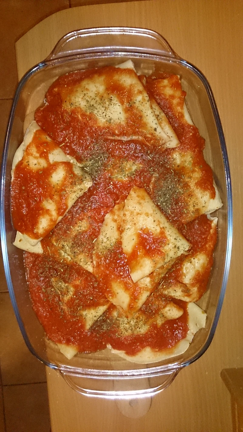 Zapiekane naleśniki na ostro