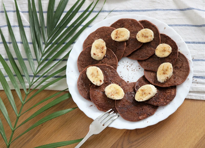 BANANOWO - JOGURTOWE PLACUSZKI W WERSJI CZEKOLADOWEJ