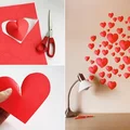 DIY- ozdoba walentynkowa na ścianie