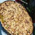 Tarta na kruszonce z rabarbarem i galaretkami