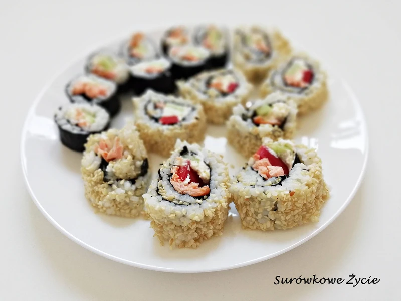 Robimy sushi w domu - uramaki czyli maki odwrotnie rolowane