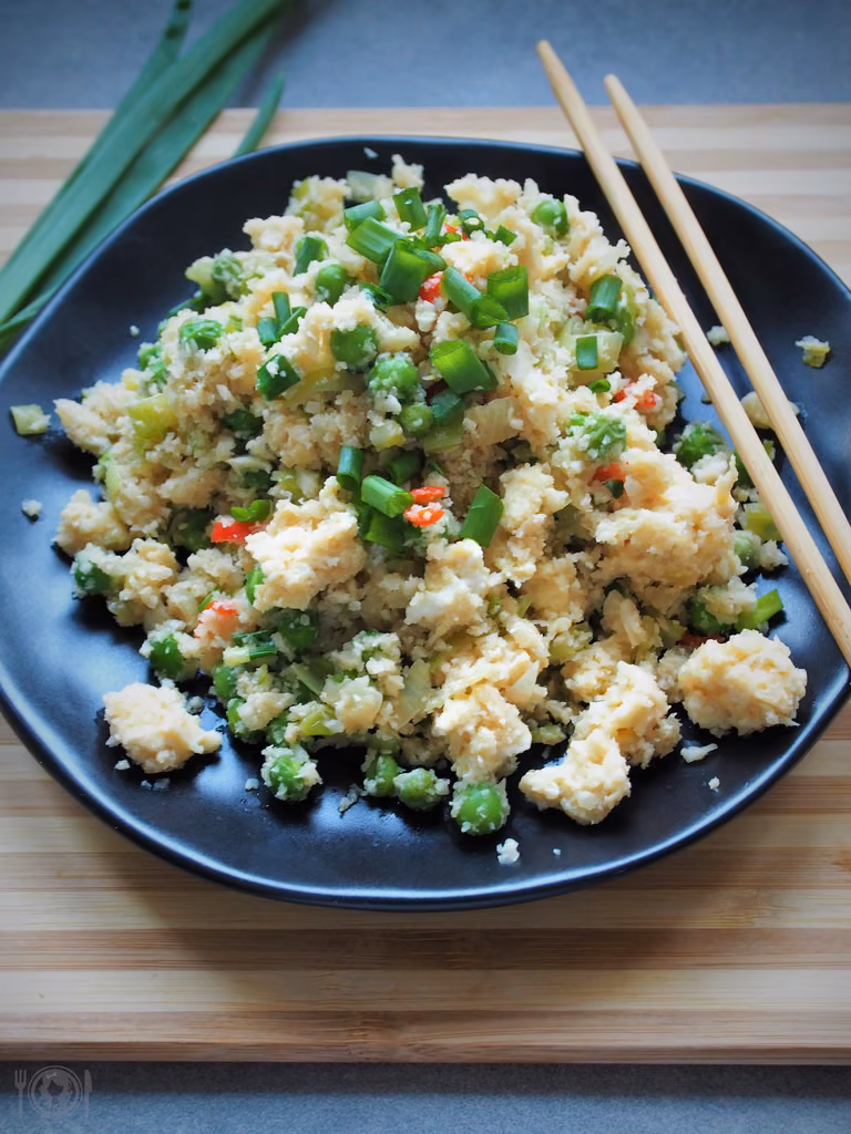 Keto fried rice (Paleo, LowCarb)