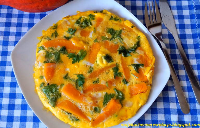 FIT omlet z dynią i cebulą