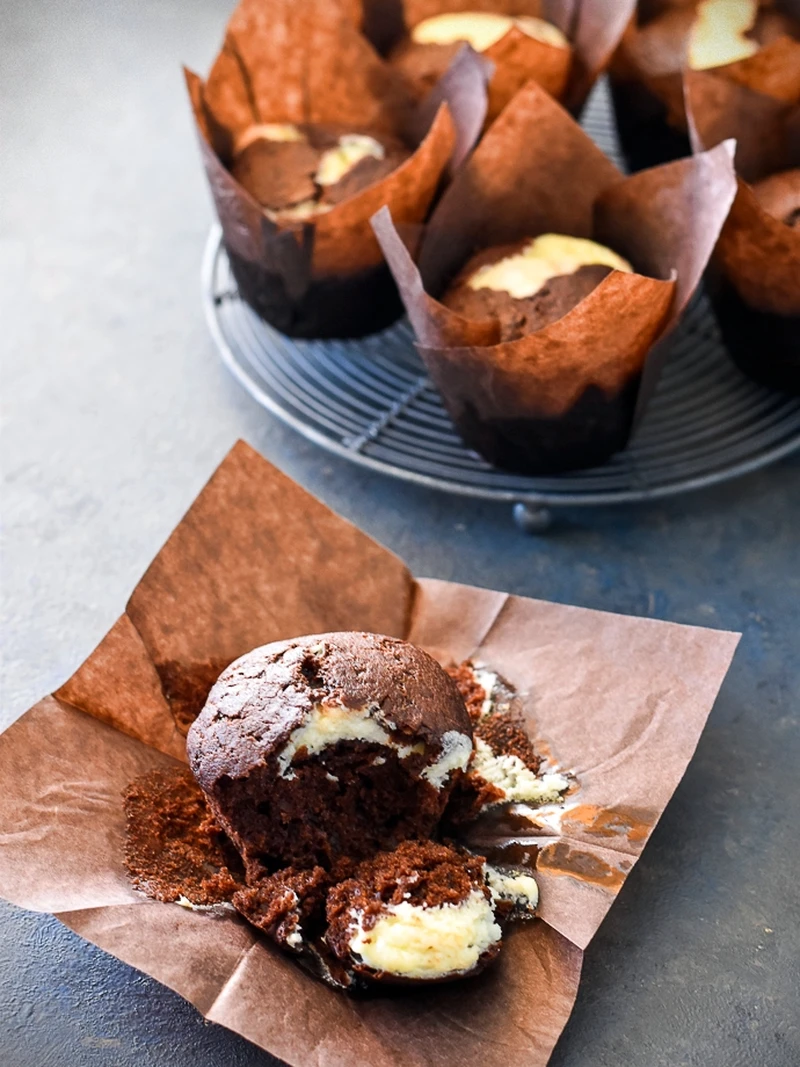 Czkoladowe muffinki z mascarpone