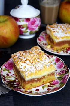 Szarlotka z kisielową, cytrynową pianką!