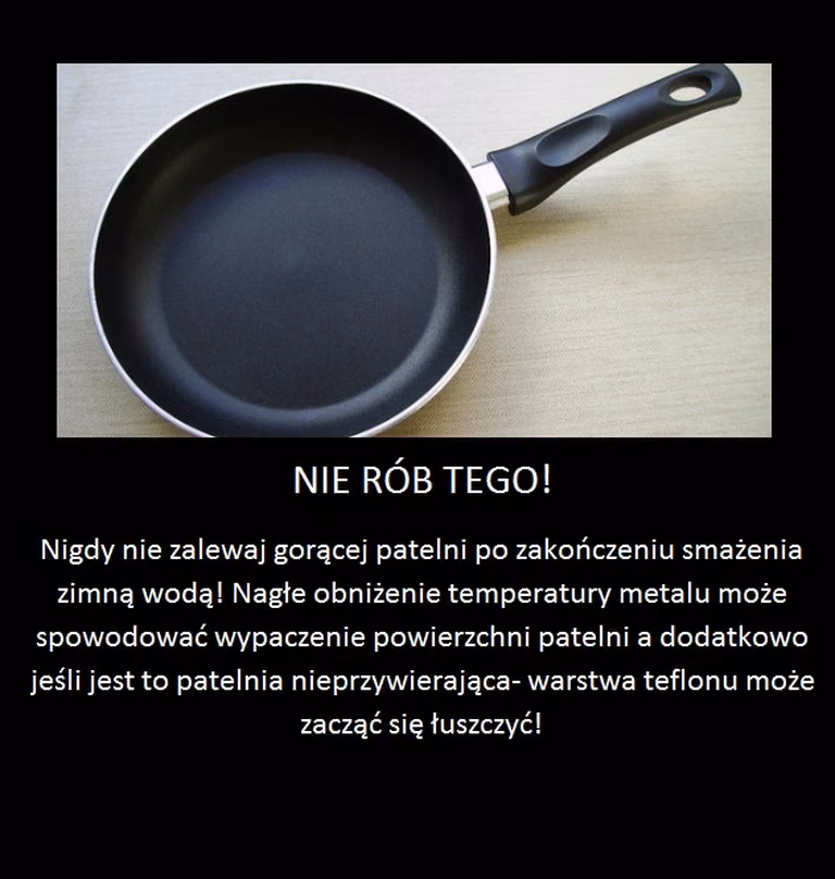 Nigdy tego nie rób z patelnią!