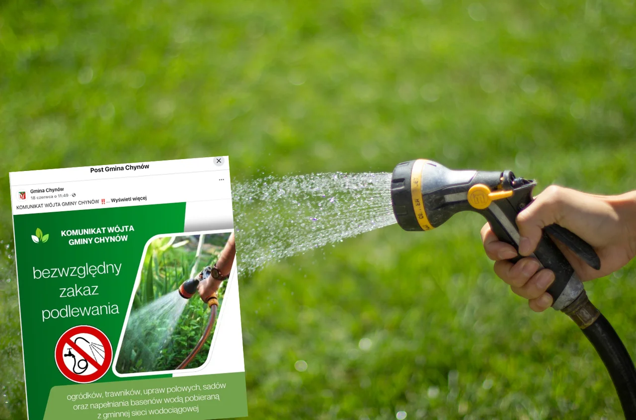 Zakaz podlewania ogrodów 2025: Te gminy wprowadzają ograniczenia. Mandaty sięgają 5000 zł!