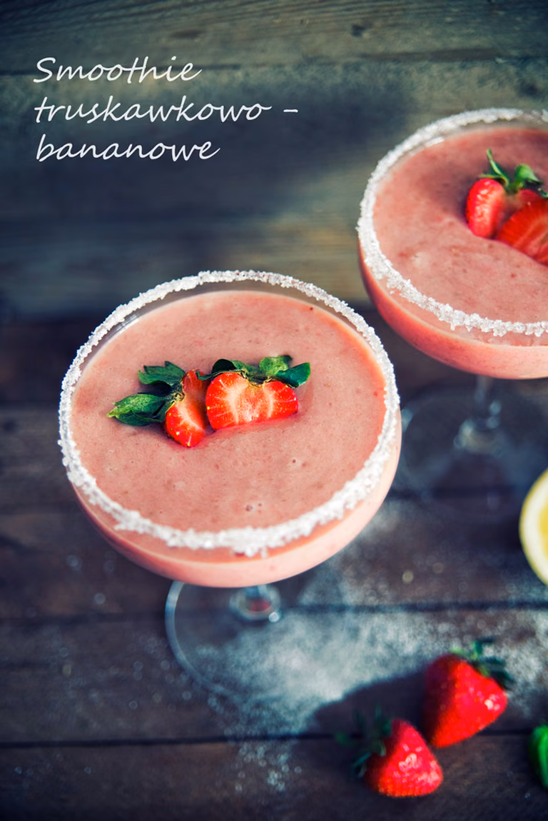 Smoothie truskawkowo-bananowe