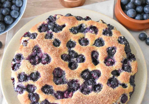 Drożdżowe ciasto z winogronami - włoska "Torta Bertolina" - La grande e la piccola cuoca