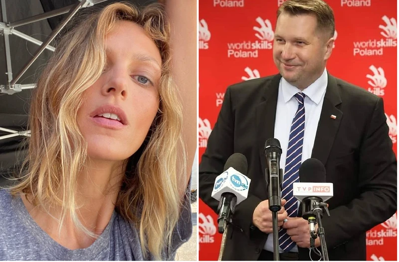 Anja Rubik chce się spotkać z Czarnkiem.”Widać u niego ogromne braki i chciałabym mu pomóc”
