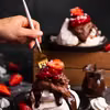 Mini Pavlova - beza z kremem czekoladowym i truskawkami