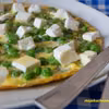 Omlet z groszkiem i fetą