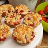 Muffinki z truskawkami i serem