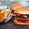 Hamburger wieprzowy z ajvarem