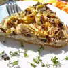 Tarta 3 SERY z pieczarkami