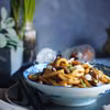 Makaron udon z wołowiną i grzybami