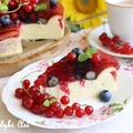 Sernik na zimno z jagodami - BEZ PIECZENIA