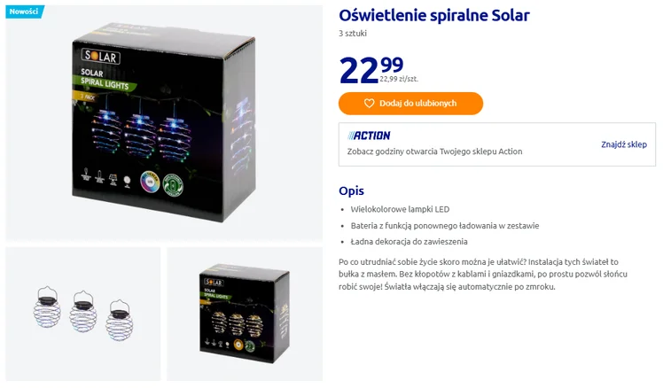 Zdjęcie Te spiralne lampki z Action to hit sezonu! Za 23 zł i bez kabli stworzysz klimatyczny taras marzeń #1