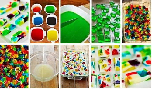 Pyszny deser z galaretkami