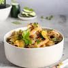 Krewetki teriyaki z makaronem ryżowym
