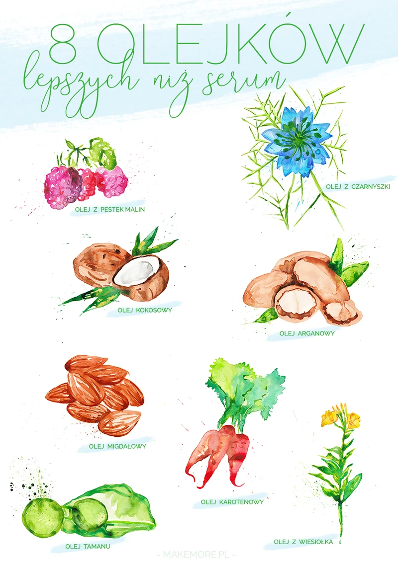 8 OLEJKÓW naturalnych lepszych niż SERUM