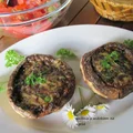 Grillowane faszerowane pieczarki.