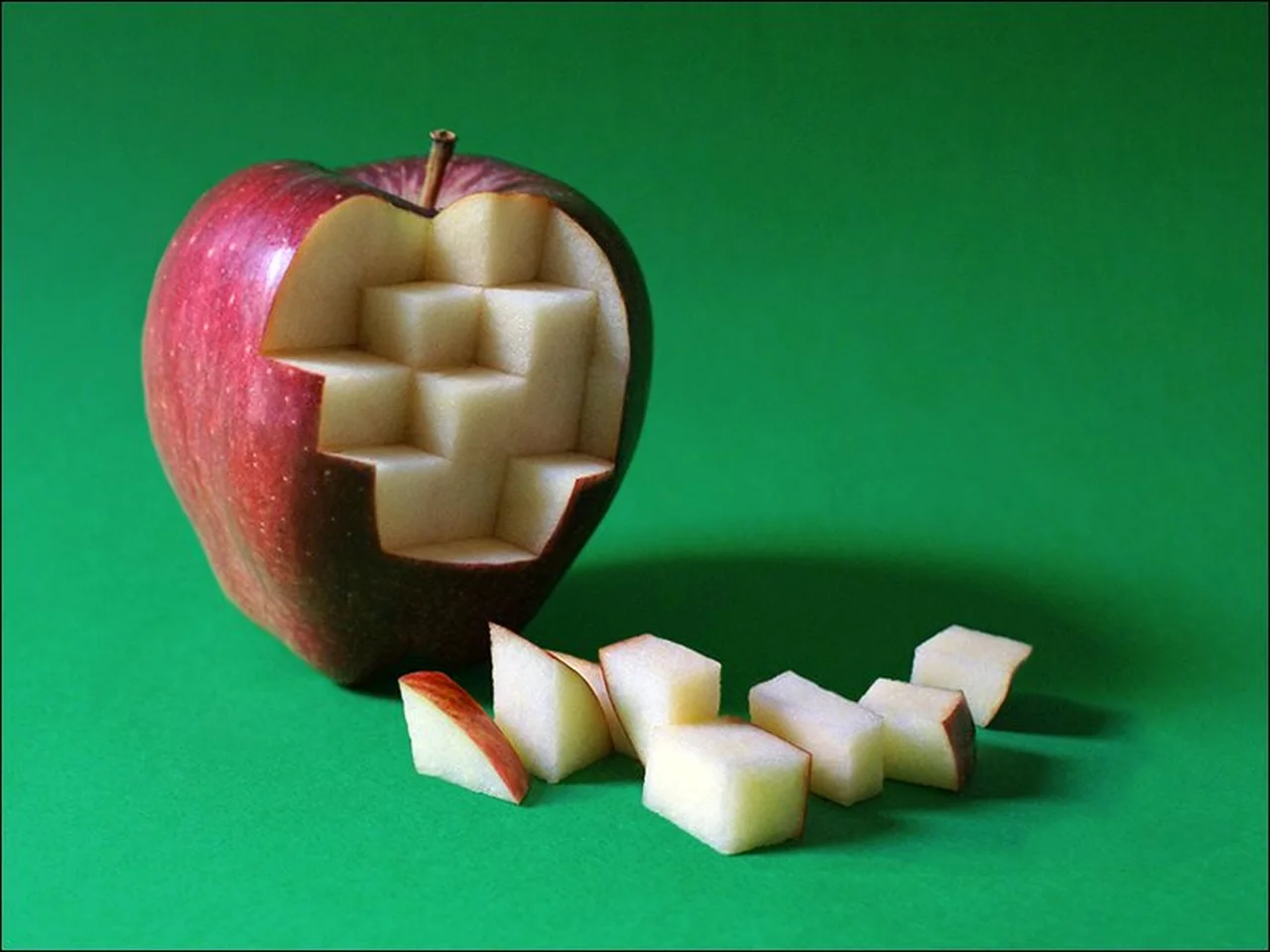Jabłko w kosteczkach