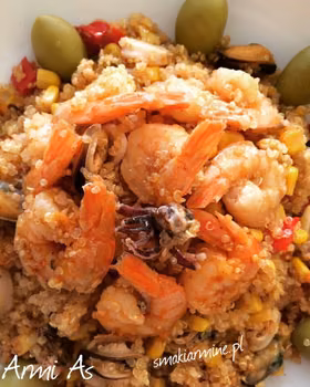 Komosa ryżowa (Quinoa) z owocami morza