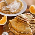 Pomarańczowe naleśniki z serem ricotta