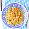 Spaghetti z kurczakiem w pomidorach