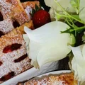 Ciastka z truskawkami i kisielem