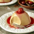 Kawowa panna cotta  z wiśniami