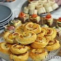 Ciasto francuskie z serem i szynką
