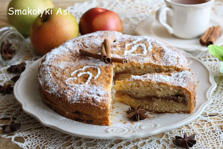 Ciasto serowe z jabłkami
